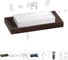Комплект мебели для ванной комнаты с раковиной Wellsee Genuine Tree 201017745 1