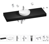 Комплект мебели для ванной комнаты с раковиной Wellsee Genuine Tree 201016826