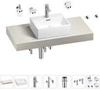 Комплект мебели для ванной комнаты с раковиной Wellsee Genuine Tree 201018336