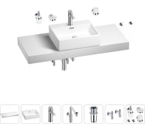 Комплект мебели для ванной комнаты Wellsee Genuine Tree с раковиной 201018676