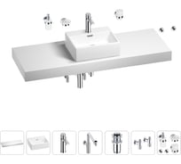 Комплект мебели для ванной комнаты Wellsee Genuine Tree с раковиной 201018496