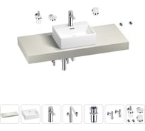 Комплект мебели для ванной комнаты с раковиной Wellsee Genuine Tree 201018396