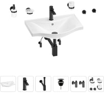 Раковина для ванной Wellsee Bisou в наборе 9 в 1 201007267