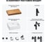 Комплект мебели для ванной комнаты Wellsee Genuine Tree с раковиной 201018297 8
