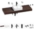 Комплект мебели для ванной комнаты с раковиной Wellsee Genuine Tree 201018487 1