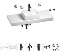 Комплект мебели для ванной комнаты Wellsee Genuine Tree с раковиной 201018437