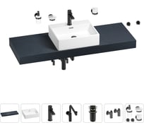 Комплект мебели для ванной комнаты Wellsee Genuine Tree с раковиной 201018707