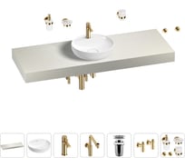 Комплект мебели для ванной комнаты с раковиной Wellsee Genuine Tree 201016778