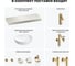 Комплект мебели для ванной комнаты с раковиной Wellsee Genuine Tree 201016778 8