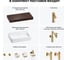 Комплект мебели для ванной комнаты с раковиной Wellsee Genuine Tree 201018128 8