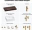 Комплект мебели для ванной комнаты с раковиной Wellsee Genuine Tree 201018368 8