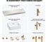 Комплект мебели для ванной комнаты с раковиной Wellsee Genuine Tree 201018458 8
