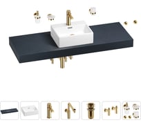 Комплект мебели для ванной комнаты Wellsee Genuine Tree с раковиной 201018468