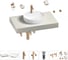 Комплект мебели для ванной комнаты с раковиной Wellsee Genuine Tree 201016599 1