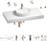 Комплект мебели для ванной комнаты с раковиной Wellsee Genuine Tree 201016699 1