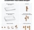 Комплект мебели для ванной комнаты Wellsee Genuine Tree с раковиной 201018079 8