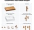 Комплект мебели для ванной комнаты Wellsee Genuine Tree с раковиной 201018539 8