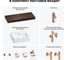 Комплект мебели для ванной комнаты с раковиной Wellsee Genuine Tree 201018429 8