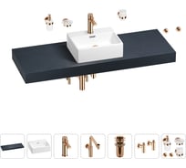 Комплект мебели для ванной комнаты Wellsee Genuine Tree с раковиной 201018469