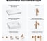 Комплект мебели для ванной комнаты Wellsee Genuine Tree с раковиной 201018559 8