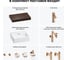 Комплект мебели для ванной комнаты с раковиной Wellsee Genuine Tree 201018309 8