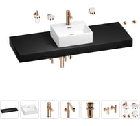 Комплект мебели для ванной комнаты Wellsee Genuine Tree с раковиной 201018509