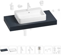 Комплект мебели для ванной комнаты с раковиной Wellsee Genuine Tree 201018110