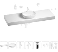 Комплект мебели для ванной комнаты с раковиной Wellsee Genuine Tree 201016820