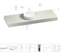 Комплект мебели для ванной комнаты с раковиной Wellsee Genuine Tree 201016780