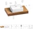 Комплект мебели для ванной комнаты Wellsee Genuine Tree с раковиной 201018300 1