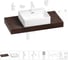 Комплект мебели для ванной комнаты с раковиной Wellsee Genuine Tree 201018610 1