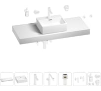 Комплект мебели для ванной комнаты Wellsee Genuine Tree с раковиной 201018440