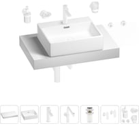 Комплект мебели для ванной комнаты Wellsee Genuine Tree с раковиной 201018560