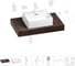 Комплект мебели для ванной комнаты с раковиной Wellsee Genuine Tree 201018310 1