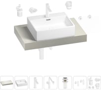 Комплект мебели для ванной комнаты с раковиной Wellsee Genuine Tree 201018520