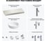 Комплект мебели для ванной комнаты с раковиной Wellsee Genuine Tree 201015876 8