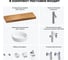 Комплект мебели для ванной комнаты с раковиной Wellsee Genuine Tree 201016036 8