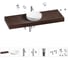 Комплект мебели для ванной комнаты с раковиной Wellsee Genuine Tree 201016536 1