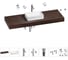 Комплект мебели для ванной комнаты с раковиной Wellsee Genuine Tree 201017146 1