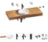 Комплект мебели для ванной комнаты Wellsee Genuine Tree с раковиной 201015917 1