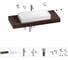Комплект мебели для ванной комнаты с раковиной Wellsee Genuine Tree 201017856 1