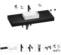 Комплект мебели для ванной комнаты с раковиной Wellsee Genuine Tree 201017087