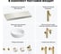 Комплект мебели для ванной комнаты с раковиной Wellsee Genuine Tree 201015878 8