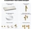 Комплект мебели для ванной комнаты с раковиной Wellsee Genuine Tree 201015758 8