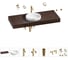 Комплект мебели для ванной комнаты с раковиной Wellsee Genuine Tree 201015938 1