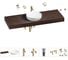 Комплект мебели для ванной комнаты с раковиной Wellsee Genuine Tree 201016538 1