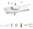 Комплект мебели для ванной комнаты Wellsee Genuine Tree с раковиной 201016438 1