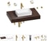 Комплект мебели для ванной комнаты с раковиной Wellsee Genuine Tree 201016878 1