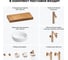 Комплект мебели для ванной комнаты Wellsee Genuine Tree с раковиной 201015799 8