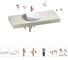 Комплект мебели для ванной комнаты с раковиной Wellsee Genuine Tree 201016359 1